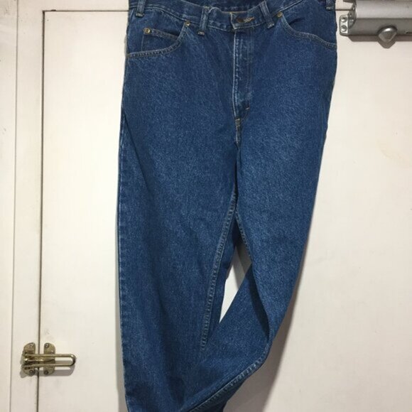 VINTAGE LEE HIGH RISE JEANS SIZE 34 - Picture 2 of 6